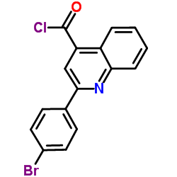 2-(4-Bromophenyl)-4-quinolinecarbonyl chloride结构式