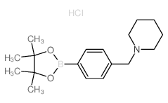 1-(4-(4,4,5,5-四甲基-1,3,2-二氧杂硼烷-2-基)苄基)哌啶盐酸盐结构式