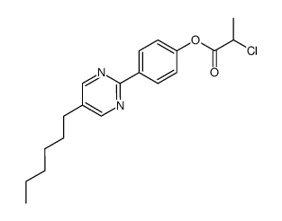 2-Chloro-propionic acid 4-(5-hexyl-pyrimidin-2-yl)-phenyl ester结构式