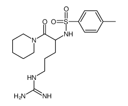 2-[4-[(4-methylphenyl)sulfonylamino]-5-oxo-5-piperidin-1-ylpentyl]guanidine结构式