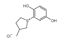 1-(2,5-dihydroxyphenyl)-3-methyltetrahydro-1H-thiophen-1-ium chloride结构式