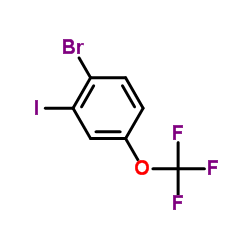 1-Bromo-2-iodo-4-(trifluoromethoxy)benzene structure