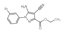 5-氨基-1-(3-溴苯基)-4-氰基吡唑-3-羧酸乙酯图片