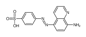 4-[(8-aminoquinolin-5-yl)diazenyl]benzenesulfonic acid结构式