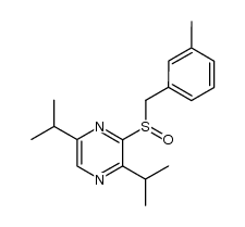 2-(3-methylbenzylsulfinyl)-3,6-diisopropylpyrazine结构式