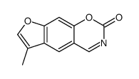 6-methylfuro[3,2-g][1,3]benzoxazin-2-one结构式