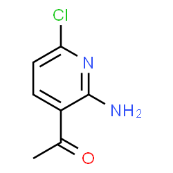 1-(2-amino-6-chloropyridin-3-yl)ethan-1-one structure