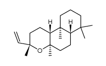 (3S,6aα,10bα)-Dodecahydro-3,4aβ,7,7,10aβ-pentamethyl-3β-vinyl-1H-naphtho[2,1-b]pyran Structure