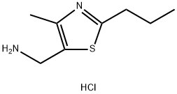 [(4-methyl-2-propyl-1,3-thiazol-5-yl)methyl]amine hydrochloride Structure