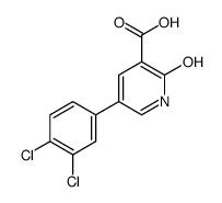 5-(3,4-dichlorophenyl)-2-oxo-1H-pyridine-3-carboxylic acid Structure