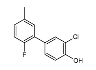 2-chloro-4-(2-fluoro-5-methylphenyl)phenol Structure