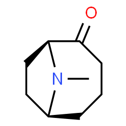 9-Azabicyclo[4.2.1]nonan-2-one,9-methyl-,(1S)-(9CI) structure