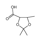 1,3-Dioxolane-4-carboxylicacid,2,2,5-trimethyl-,(4S-trans)-(9CI)结构式