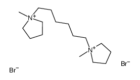 1-methyl-1-[6-(1-methylpyrrolidin-1-ium-1-yl)hexyl]pyrrolidin-1-ium,dibromide Structure