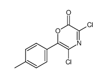 2H-1,4-Oxazin-2-one,3,5-dichloro-6-(4-methylphenyl)-结构式