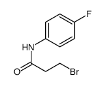 3-bromo-N-(4-fluorophenyl)propanamide Structure