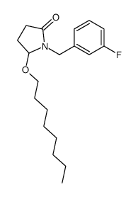 1-[(3-fluorophenyl)methyl]-5-octoxypyrrolidin-2-one结构式