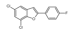 5,7-dichloro-2-(4-fluorophenyl)benzofuran Structure