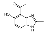 Ethanone, 1-(5-hydroxy-2-methyl-1H-benzimidazol-4-yl)- (9CI) structure