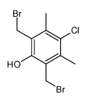 2,6-bis(bromomethyl)-4-chloro-3,5-dimethylphenol结构式