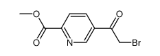 methyl 5-(bromoacetyl)pyridine-2-carboxylate Structure