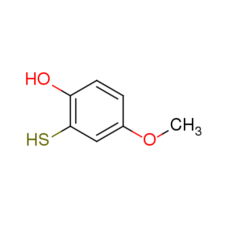 2-mercapto-4-methoxyphenol structure