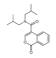 N,N-bis(2-methylpropyl)-1-oxoisochromene-4-carboxamide Structure