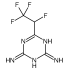 6-(1,2,2,2-tetrafluoroethyl)-1,3,5-triazine-2,4-diamine Structure