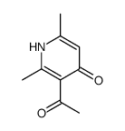 3-acetyl-2,6-dimethyl-1H-pyridin-4-one结构式