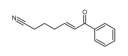 (E)-7-oxo-7-phenylhept-5-enenitrile Structure