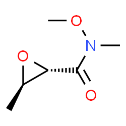 Oxiranecarboxamide, N-methoxy-N,3-dimethyl-, trans- (9CI) Structure