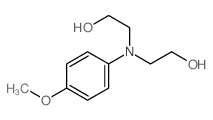 2-[2-hydroxyethyl-(4-methoxyphenyl)amino]ethanol结构式