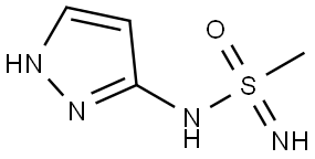 N-(1H-吡唑-3-基)甲磺酰亚胺结构式