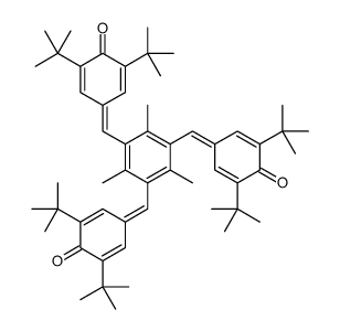 1,3,5-Tris(3,5-di-tert-butyl-4-oxo-2,5-cyclohexadien-1-ylidenemethyl)-2,4,6-trimethylbenzene Structure