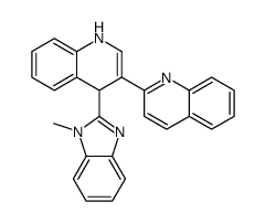 2-[4-(1-methylbenzimidazol-2-yl)-1,4-dihydroquinolin-3-yl]quinoline Structure