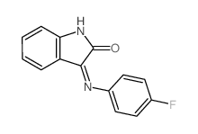 2H-Indol-2-one,3-[(4-fluorophenyl)imino]-1,3-dihydro-结构式