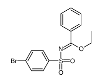 ethyl N-(4-bromophenyl)sulfonylbenzenecarboximidate Structure