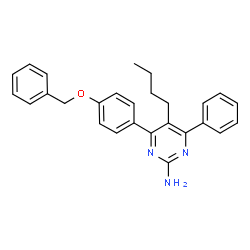 5-Butyl-4-phenyl-6-[4-(phenylmethoxy)phenyl]-2-pyrimidinamine picture