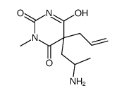 5-(2-aminopropyl)-1-methyl-5-prop-2-enyl-1,3-diazinane-2,4,6-trione结构式