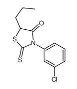 3-(3-chlorophenyl)-5-propyl-2-sulfanylidene-1,3-thiazolidin-4-one Structure