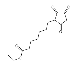 2-(6-CARBETHOXYHEXYL)-1,3,4-CYCLOPENTANETRIONE Structure