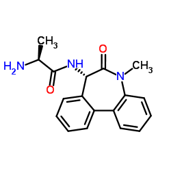 Propanamide, 2-amino-N-[(7S)-6,7-dihydro-5-Methyl-6-oxo-5H-dibenz[b,d]azepin-7-yl]-,(2S)-结构式