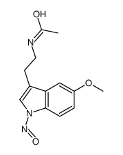 N-[2-(5-methoxy-1-nitrosoindol-3-yl)ethyl]acetamide Structure