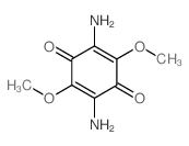 2,5-Cyclohexadiene-1,4-dione,2,5-diamino-3,6-dimethoxy- Structure