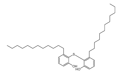 3-dodecyl-2-(2-dodecyl-6-hydroxyphenyl)sulfanylphenol结构式