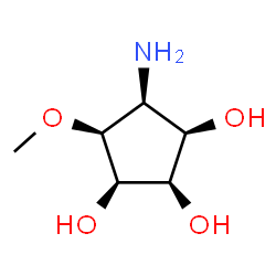 1,2,3-Cyclopentanetriol,4-amino-5-methoxy-,(1R,2R,3R,4S,5S)-(9CI) structure