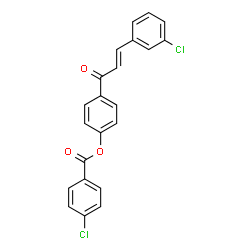 4-[3-(3-CHLOROPHENYL)ACRYLOYL]PHENYL 4-CHLOROBENZENECARBOXYLATE structure