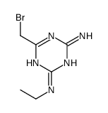 6-(bromomethyl)-2-N-ethyl-1,3,5-triazine-2,4-diamine结构式