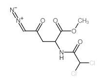 Levulinic acid,5-diazo-2-(2,2-dichloroacetamido)-, methyl ester, L- (8CI) Structure