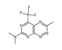 7-(Dimethylamino)-3-methyl-5-(trifluoromethyl)pyrimido[5,4-e][1,2,4]triazine结构式